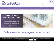 Tablet Screenshot of gpao.fr